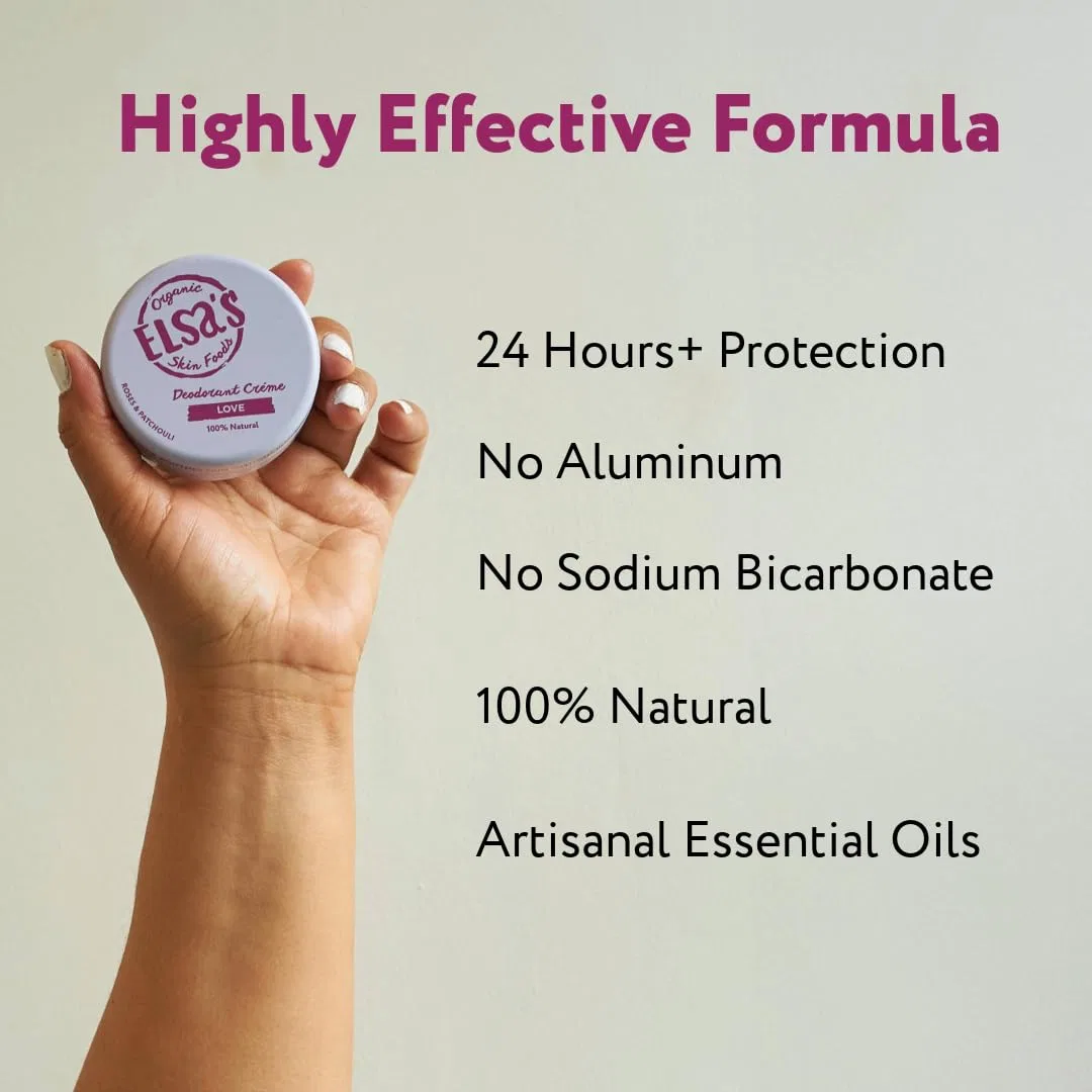 Дезодорант кремовый Rose, Elsa's Organic Skin Foods, 50 г — фото 2