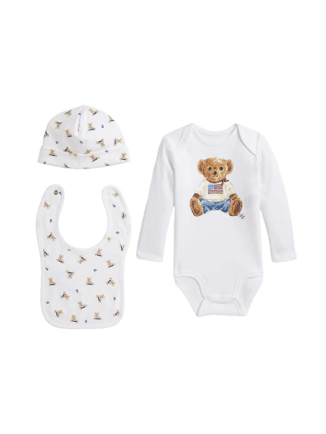 Детский набор для мальчика Polo Ralph Lauren, белый