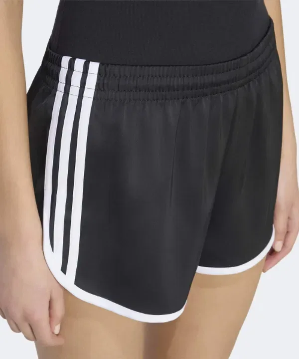 Шорты спортивные Adidas с тремя полосками, черно-белые — фото 4
