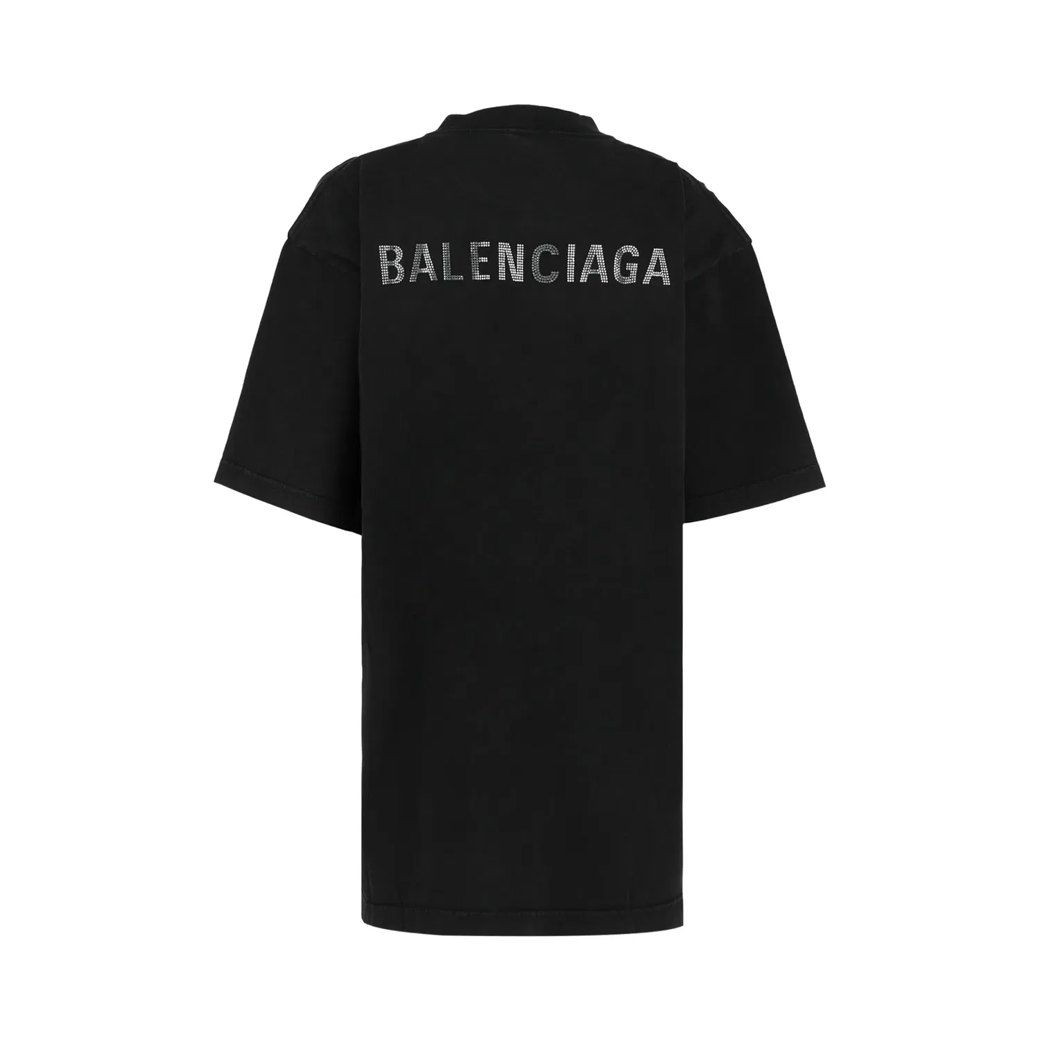 Футболка Balenciaga Medium Fit с логотипом, черный — фото 2