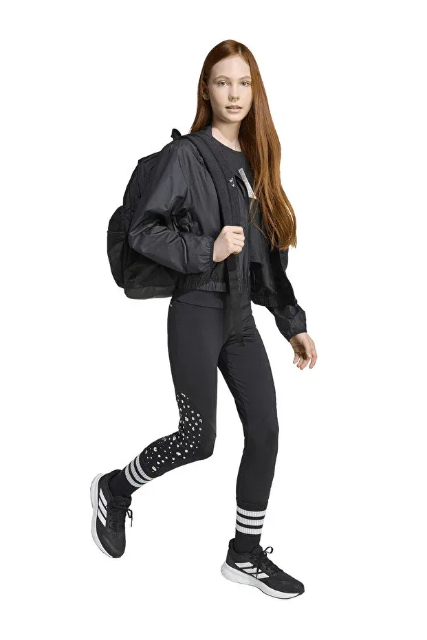 Детские спортивные леггинсы для девочек однотонные Adidas, Black