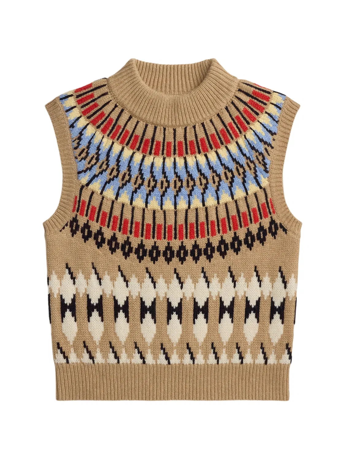 Вязаный жилет Fair Isle Polo Ralph Lauren, нейтральные