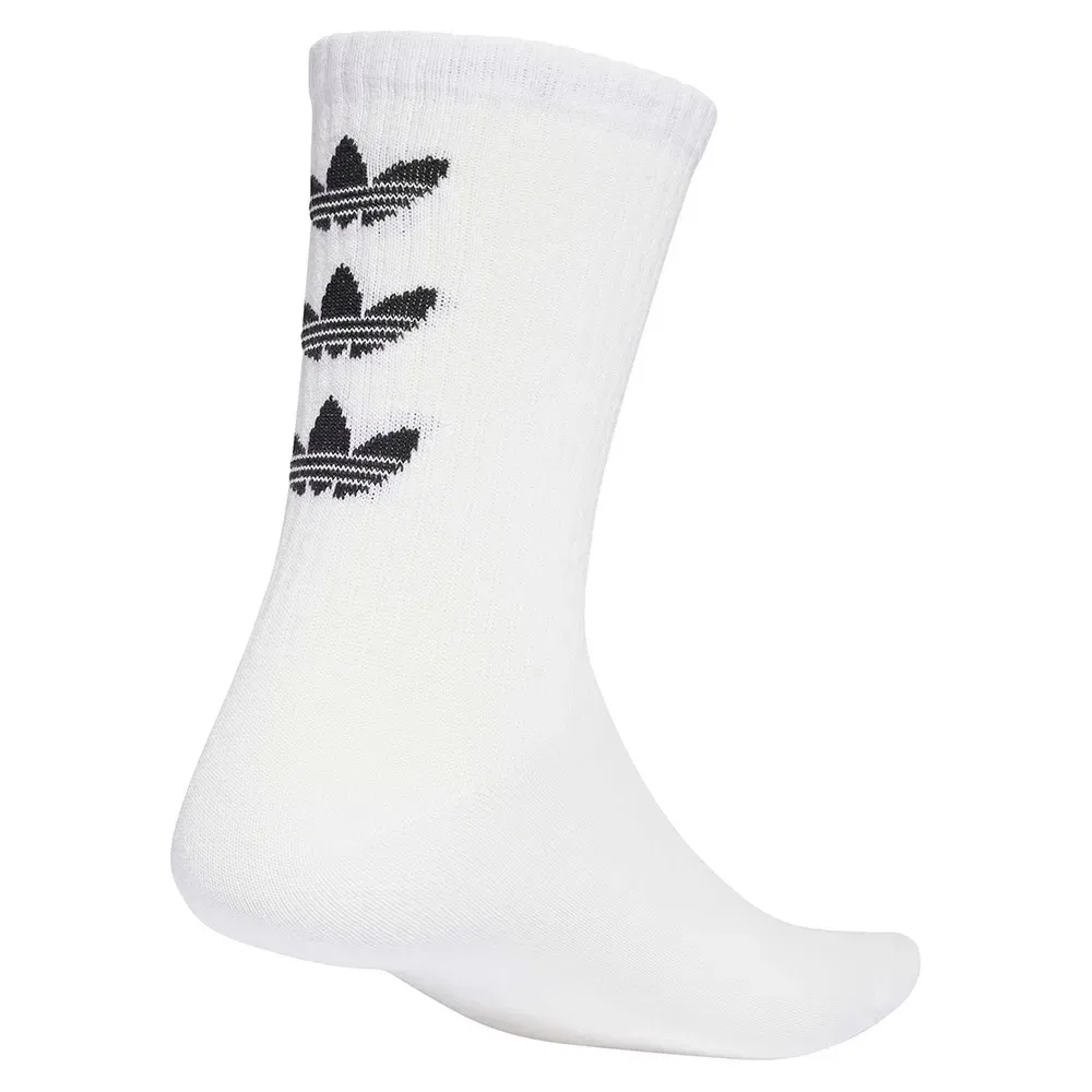 Женские носки с принтом Trefoils Adidas Originals, White — фото 2