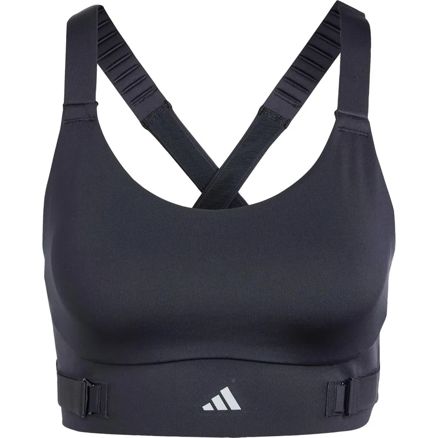 Спортивный бюстгальтер с высокой поддержкой FastImpact Luxe Run adidas, Черный