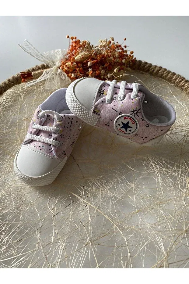 Детские тапочки для девочек с узором Party Star, Pamily Baby, Pink — фото 2
