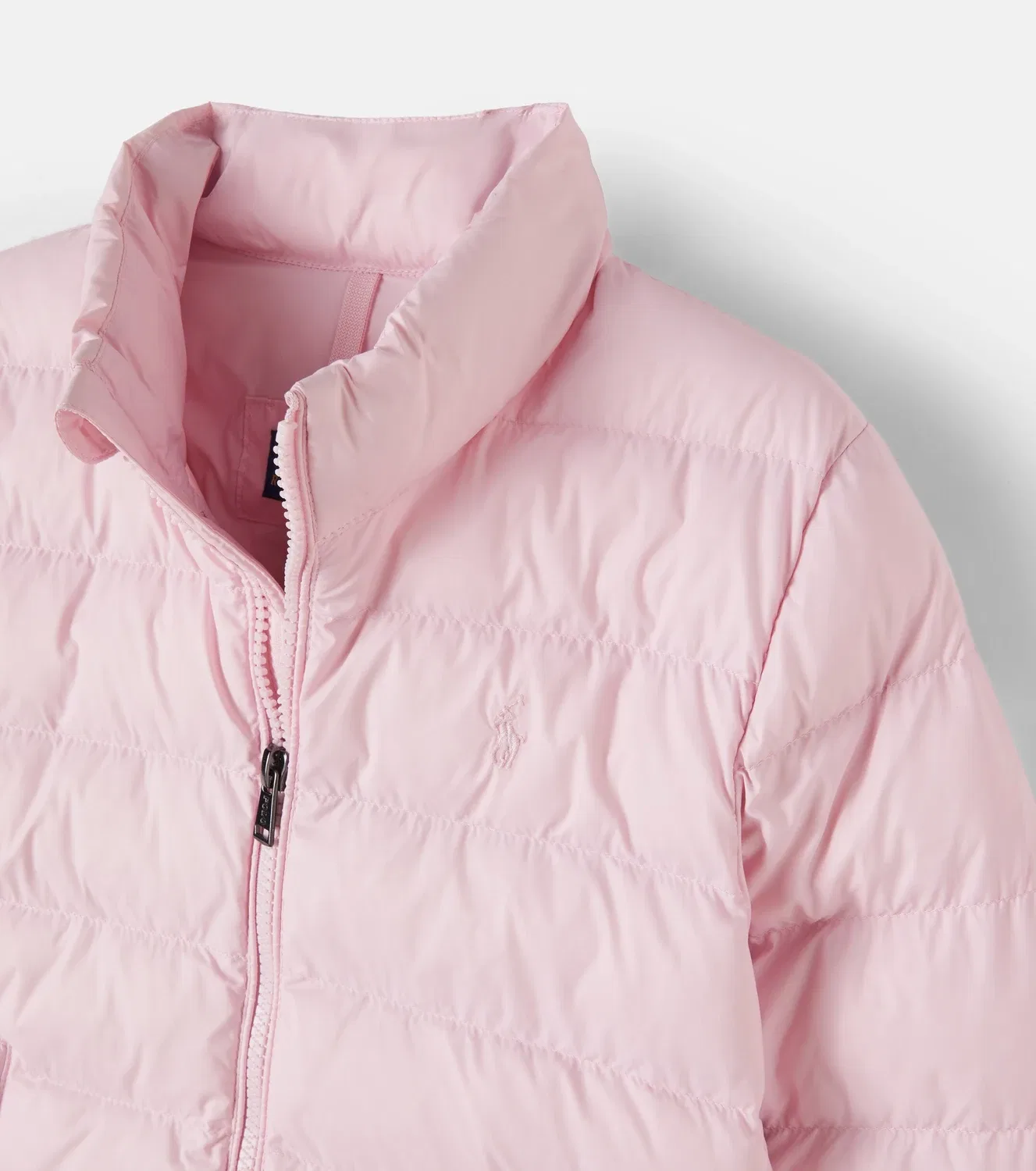 Легкая куртка стеганая Polo Ralph Lauren Kids, розовый — фото 4