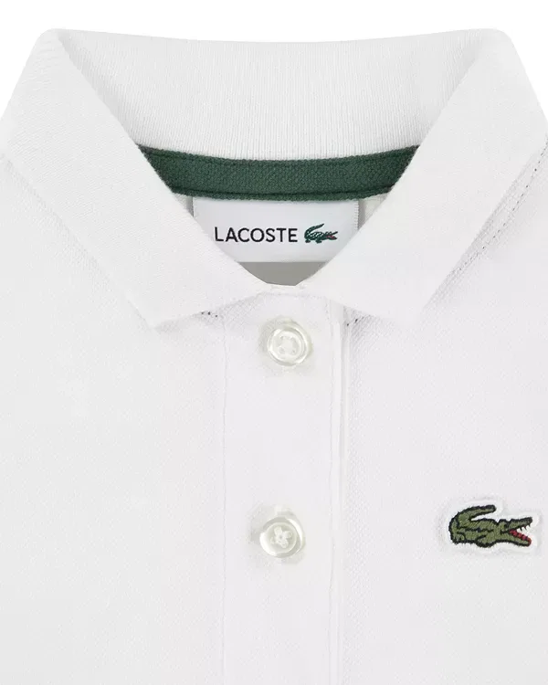 Детское платье для девочек плиссированное с комплектом трусиков Lacoste, Farine — фото 3