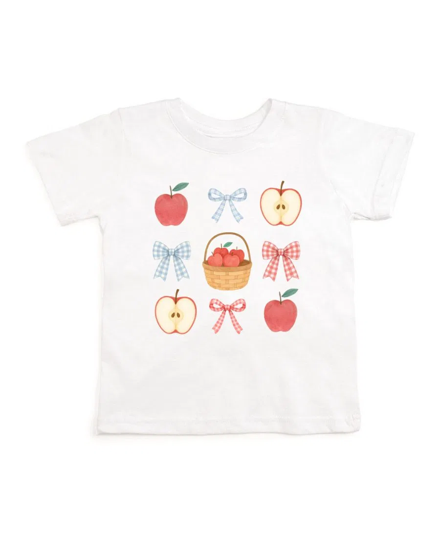 Футболка с принтом Apple Picking Cutie Sweet Wink, White