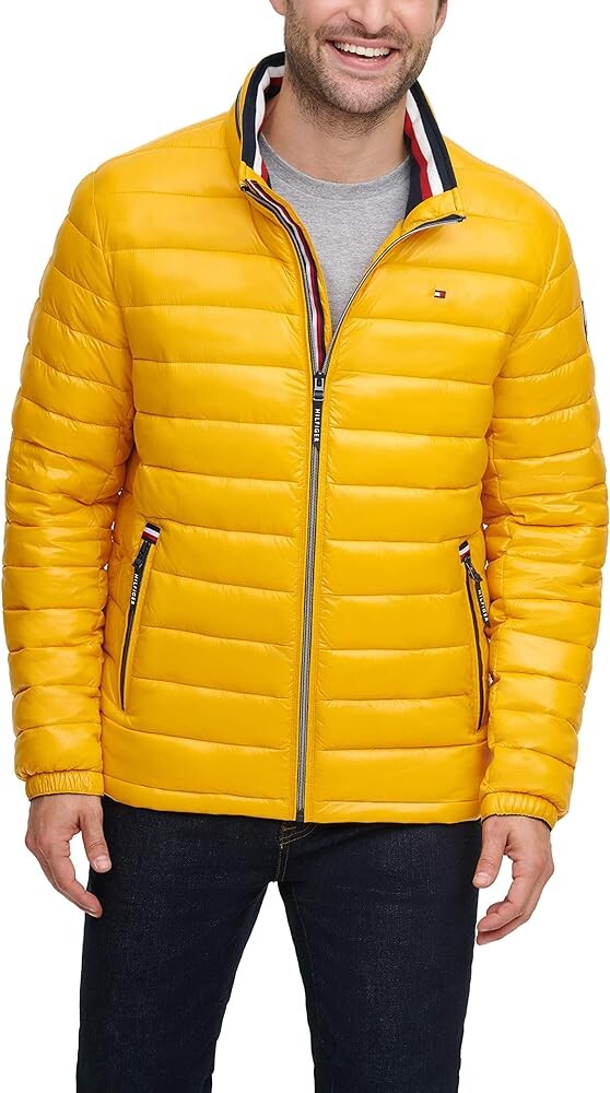 Куртка Tommy Hilfiger Water Resistant Ultra Loft Down, желтый — фото 4