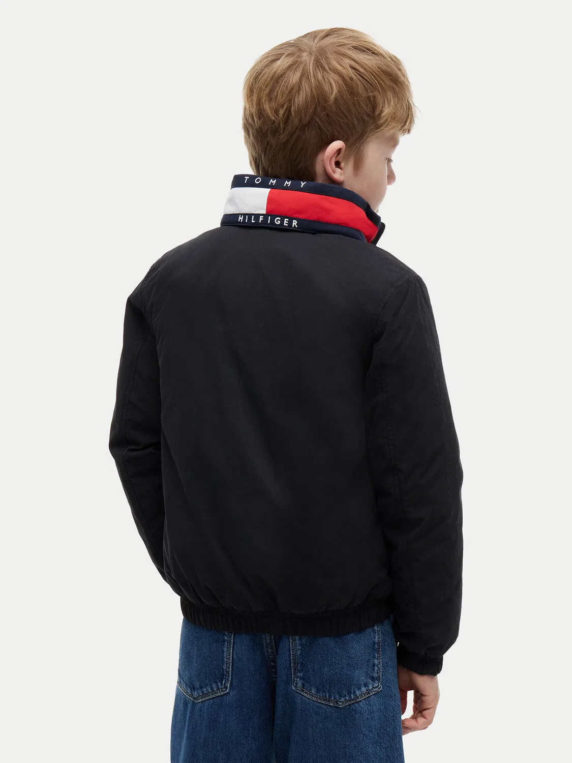 Демисезонная куртка стандартного кроя для мальчика Essential Tommy Hilfiger, черный — фото 3