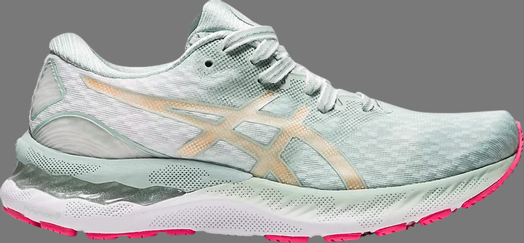 Кроссовки wmns gel nimbus 23 'lichen rock champagne' Asics, зеленый - фото