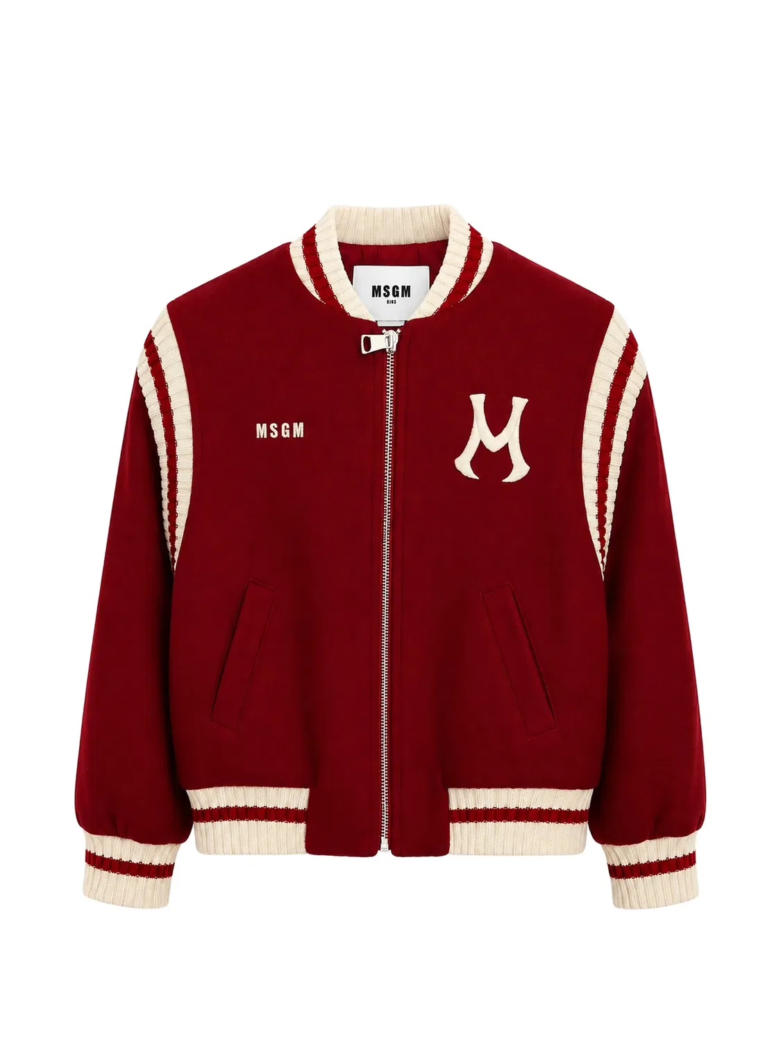 Джемпер с нашивкой-логотипом Msgm Kids, красный
