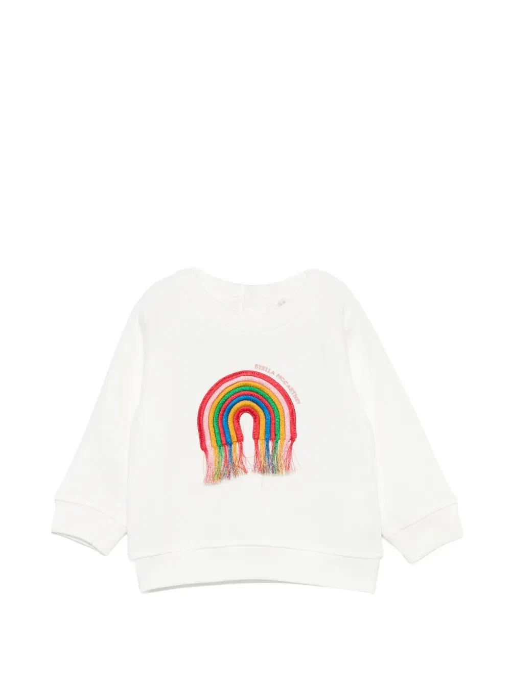 Толстовка с бахромой Rainbow Stella Mccartney Kids, белый