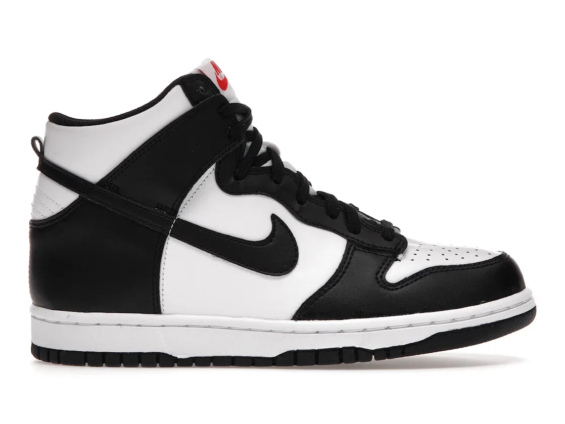 Детские кроссовки с высоким верхом Nike Dunk High Panda (2021) Nike, White/Black-University Red