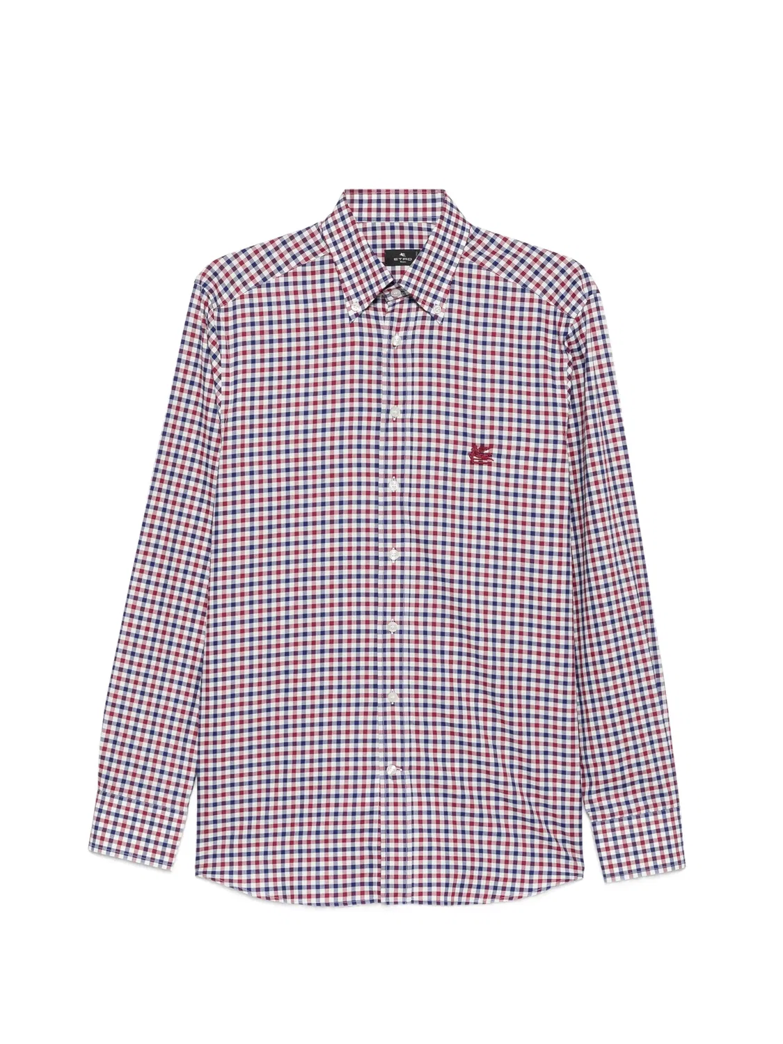 Рубашка белая в клетку ETRO, белый