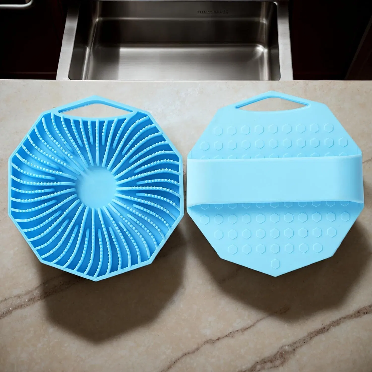Щетка для тела из силикона, 2 шт, 80 г, Blau Genérico — фото 3