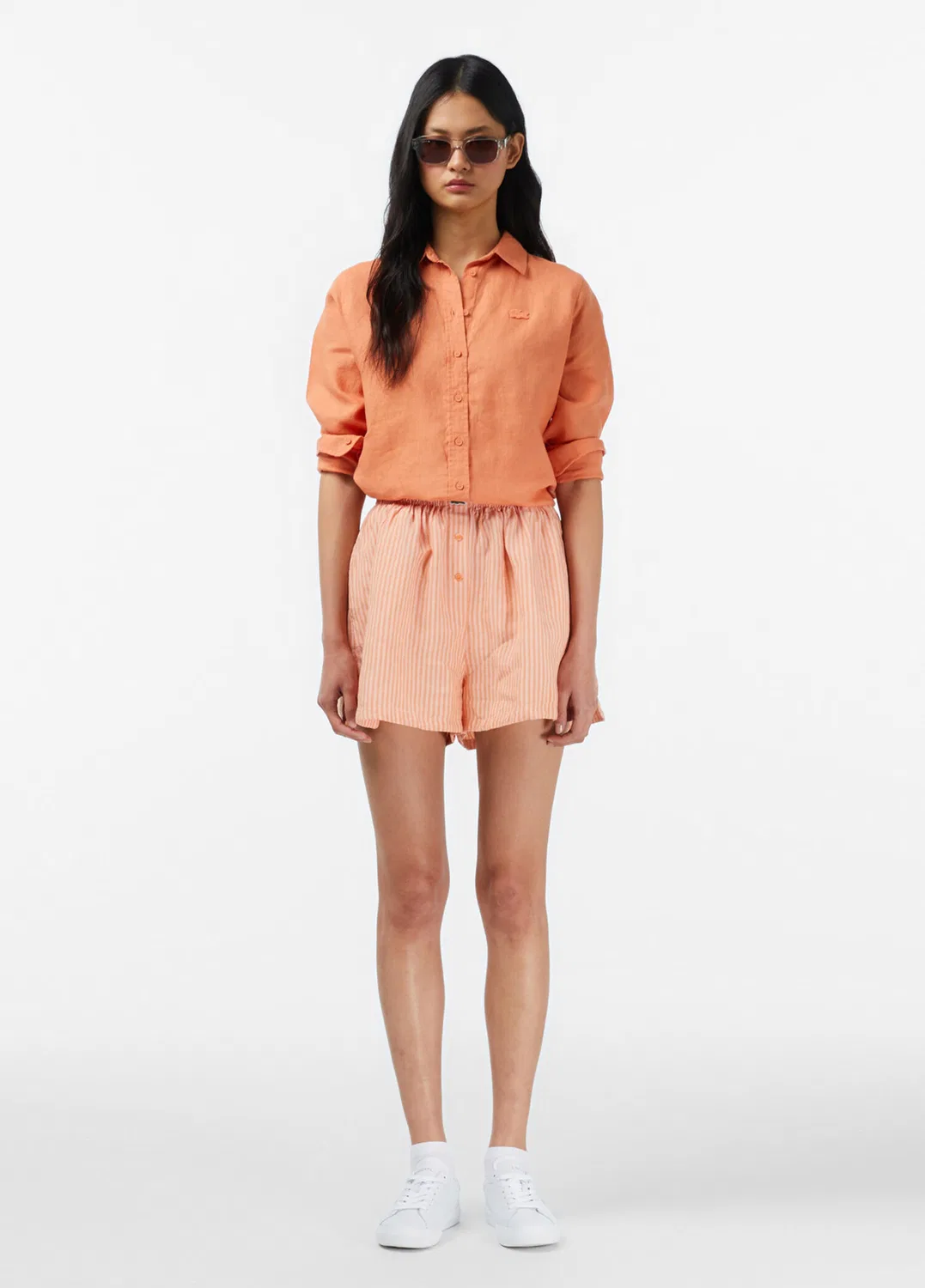 Шорты Lacoste Oversize Fit, оранжевые
