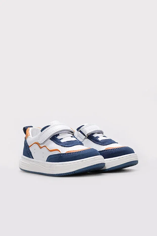 Детские кеды для девочек с геометрическим принтом Fast Step, Denim Nubuck White — фото 4