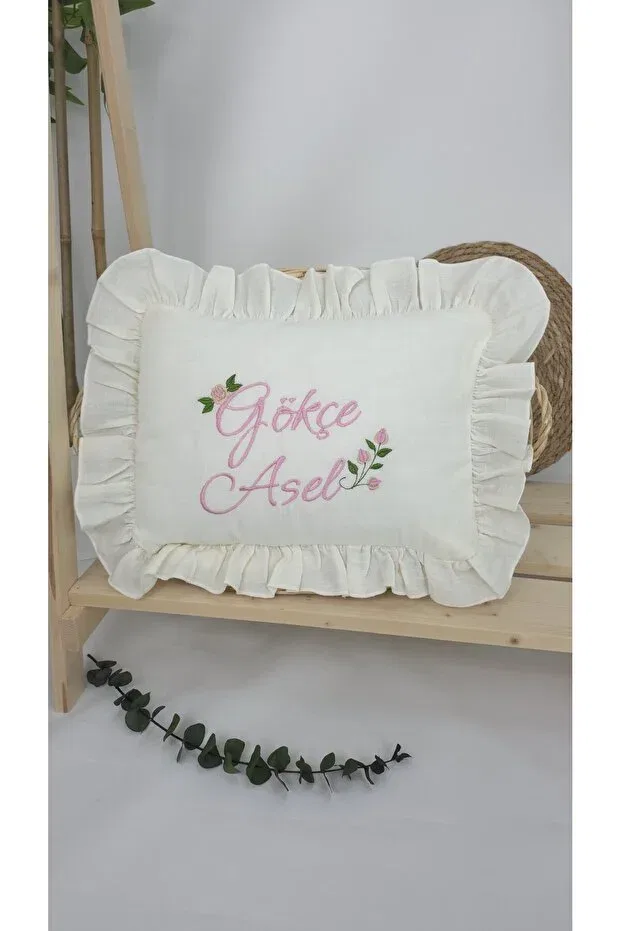 Детский комплект для выписки из муслина с вышивкой Rose Model-2, Gros Shop, Ekru-1 — фото 4