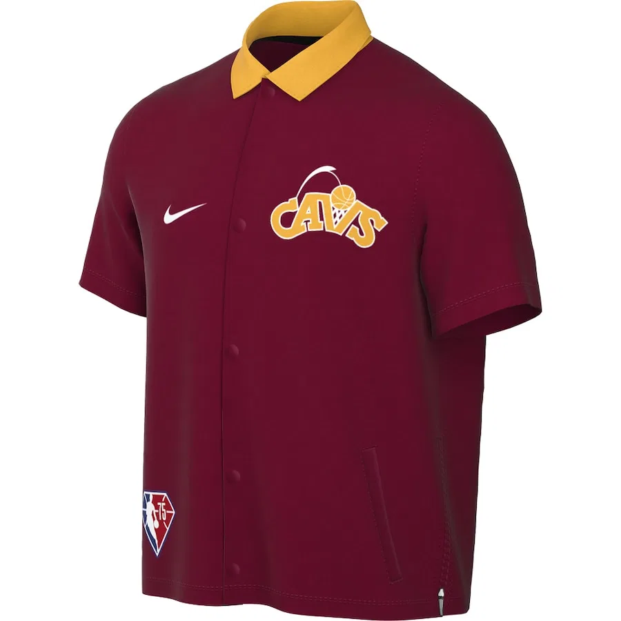 Куртка NBA Cleveland Cavaliers Therma Flex Showtime, Nike, Burgundy/Gold
