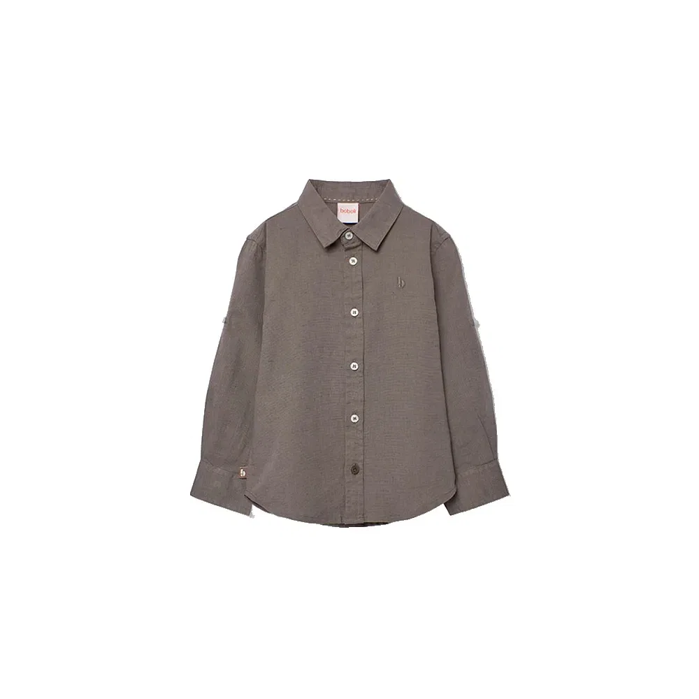 Длинный рукав рубашка Boboli 873019, коричневый