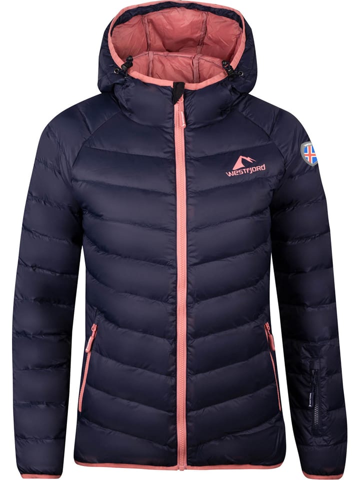 

Пуховик Westfjord Daunenjacke Snaefell, цвет Dunkelblau/Altrosa