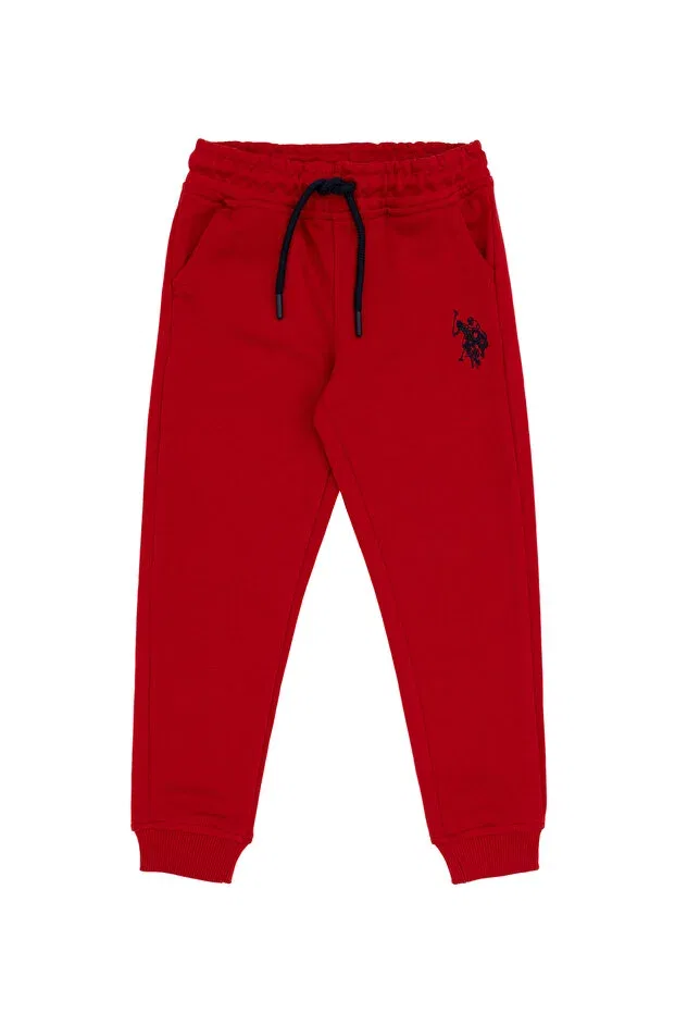Детские спортивные брюки для мальчиков с принтом U.S. Polo Assn., Red — фото 2