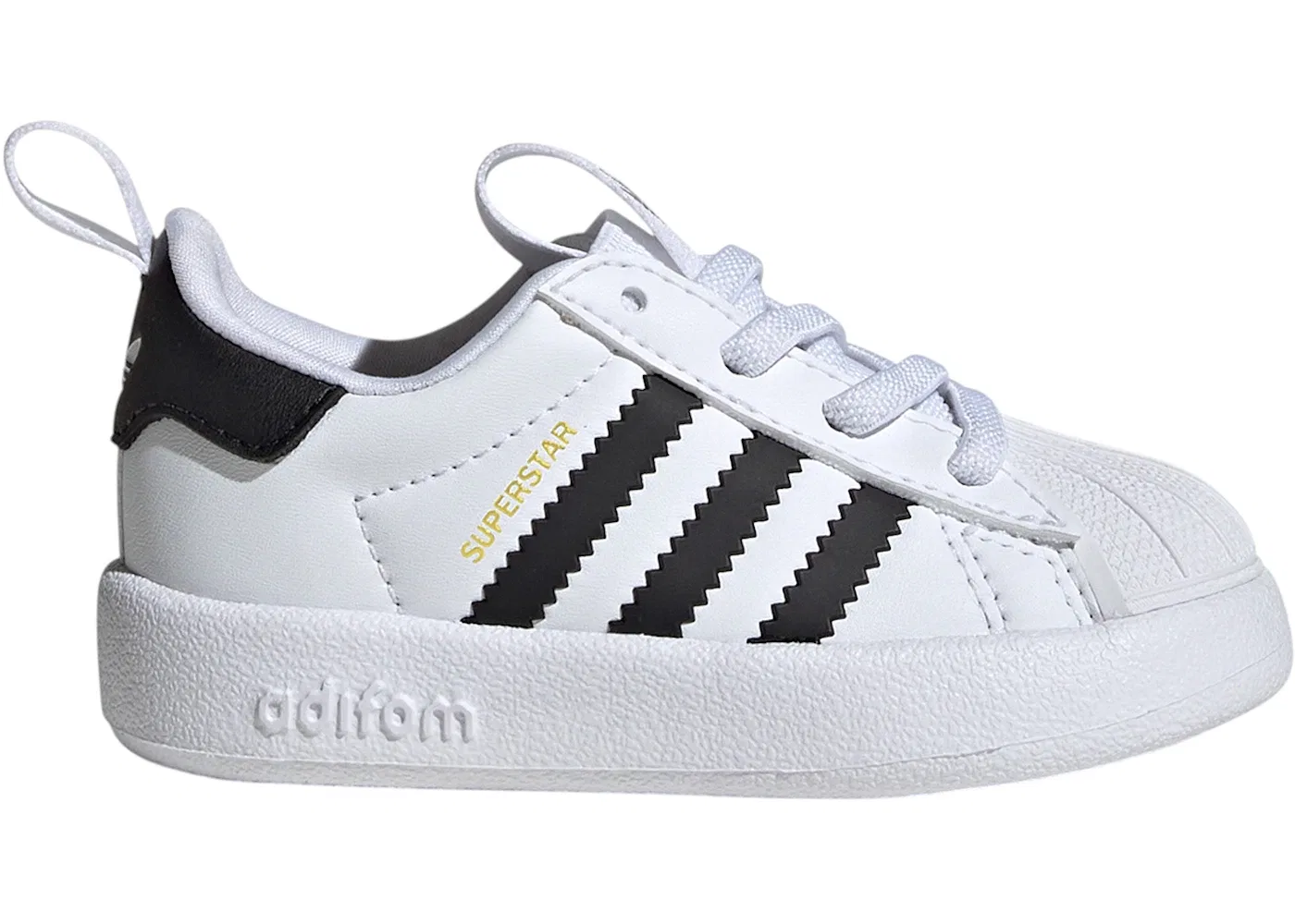 Детские кроссовки Lifestyle с технологией adiFOM Adidas adiFOM Superstar 360, Cloud White Core Black Gold Metallic