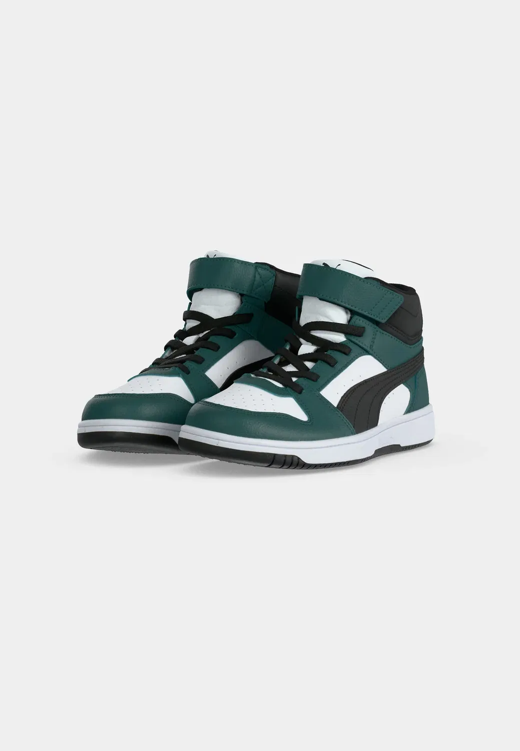 Rebound slam mid unisex - высокие кроссовки Puma, Herb Garden/Black/White — фото 3