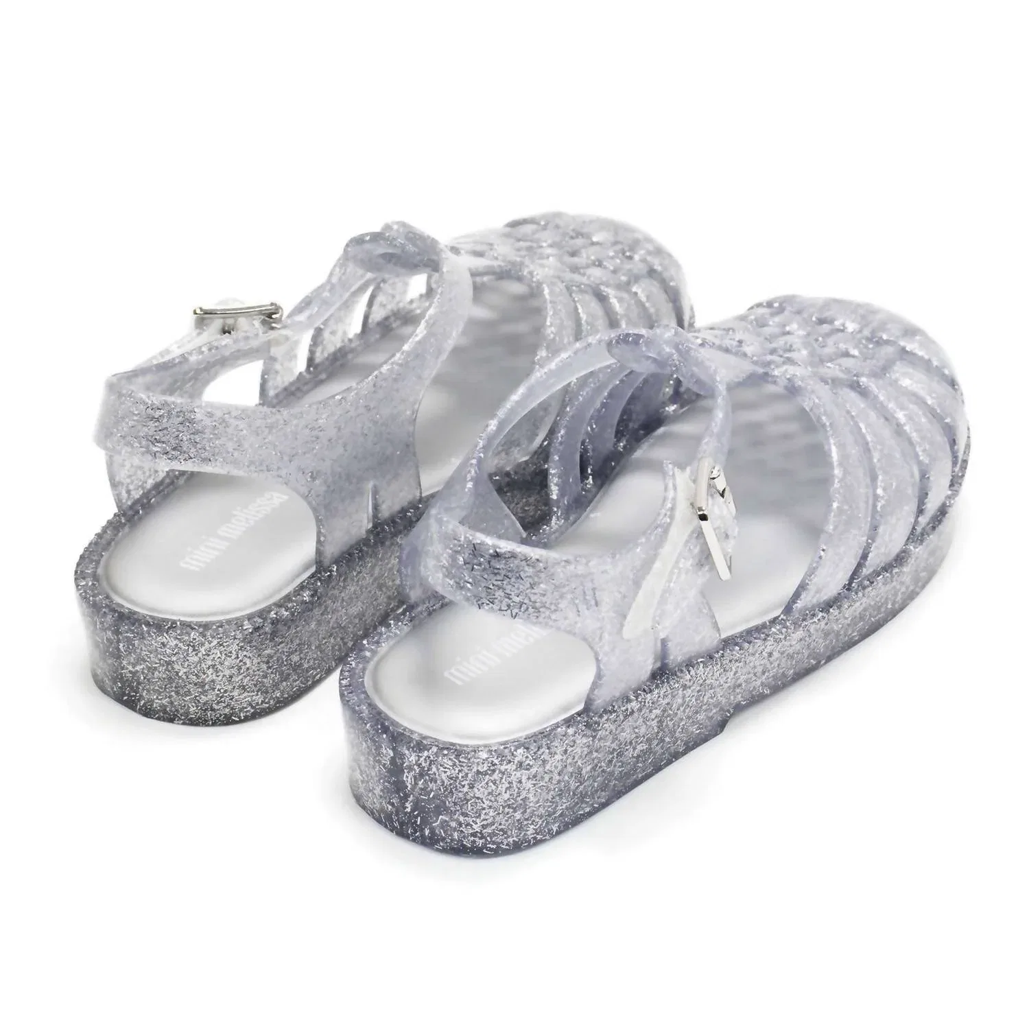 Детские сандалии для девочек с открытым носом Possession Jelly Mini Melissa, Clear Glitter — фото 3