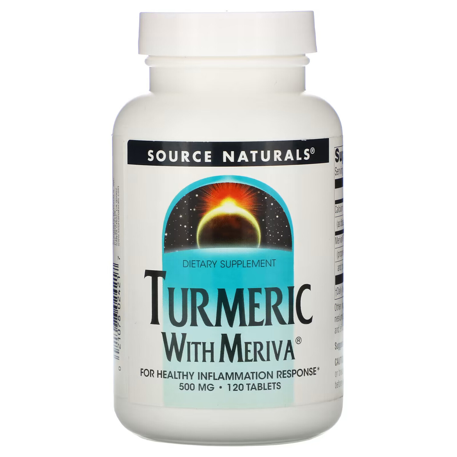 

Source Naturals, куркума с Meriva, 500 мг, 120 таблеток