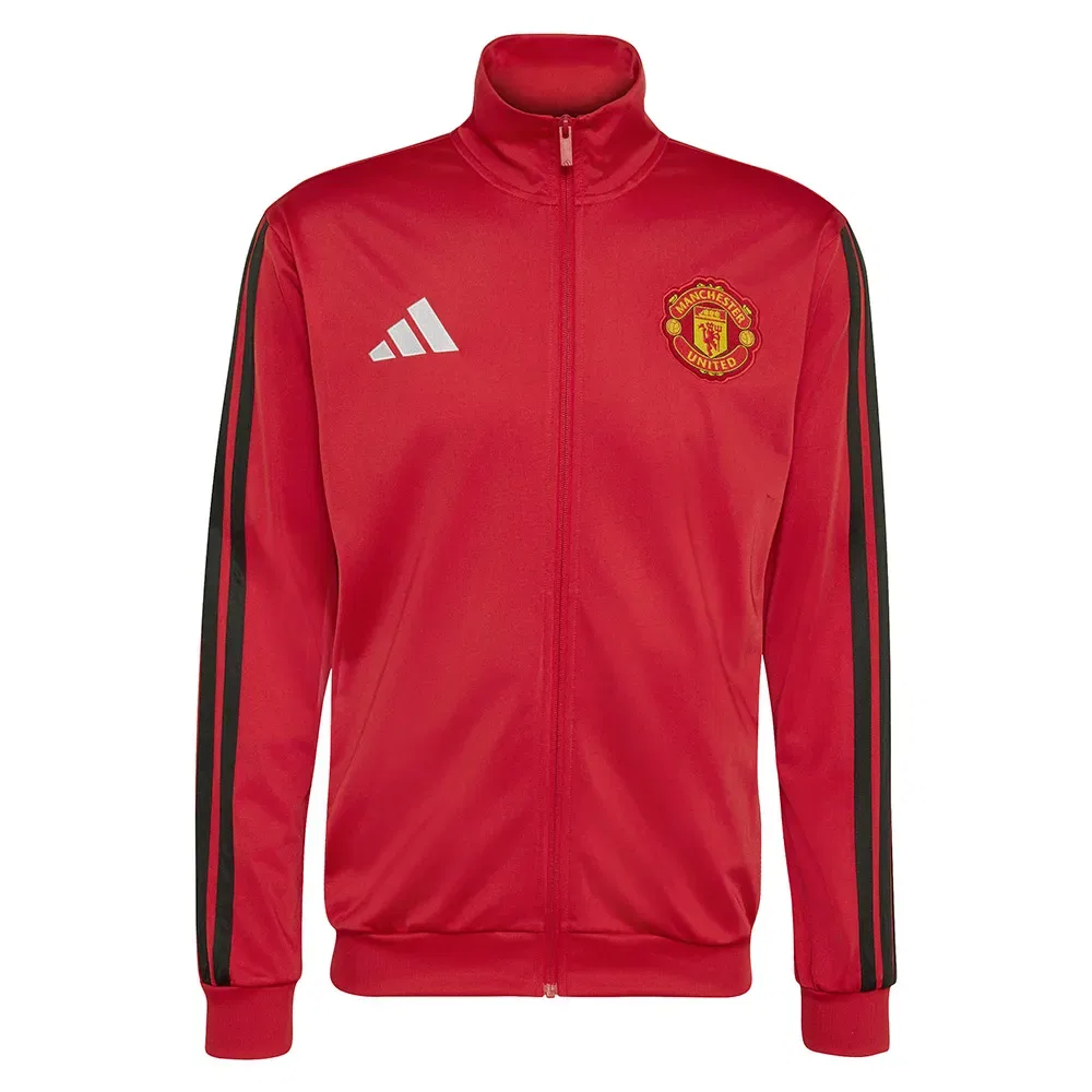 Мужская куртка с воротником-стойкой Manchester United DNA Adidas, Red — фото 3