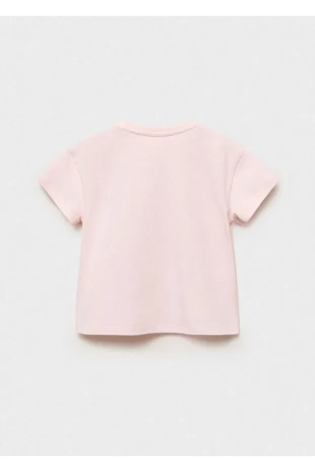 Детская футболка для девочек с принтом Bluey Mango Baby, Pink — фото 2