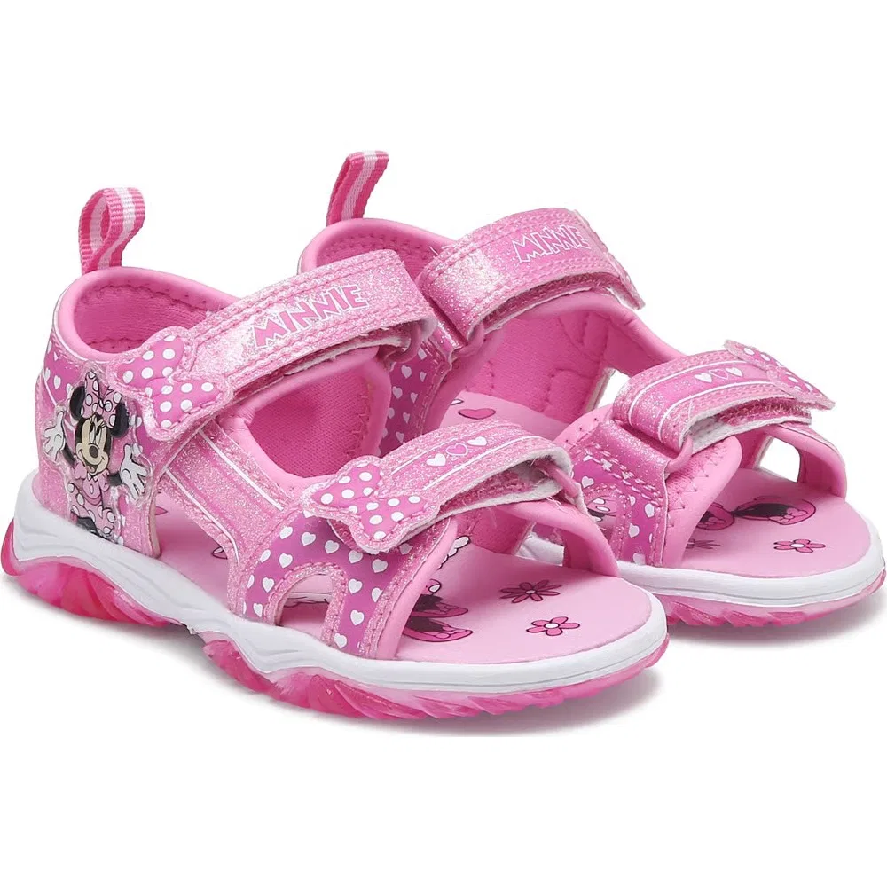 Детские сандалии со светящимися элементами Minnie Mouse, Pink Multi