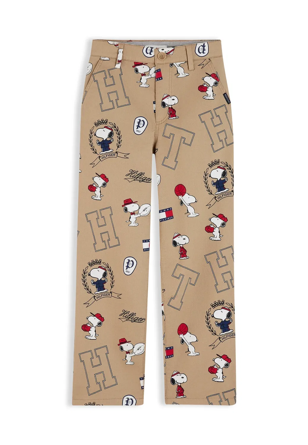 Брюки чинос Peanuts унисекс Tommy Hilfiger, Beige — фото 4