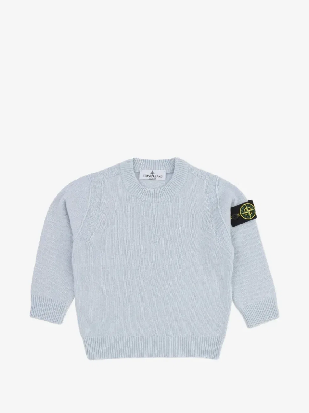 Свитер с нашивкой-логотипом Stone Island Junior, синий