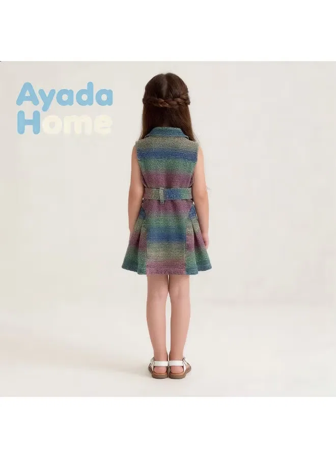 Платье-трапеция джинсовое без рукавов с 3D-аппликацией Ayada Home — фото 2