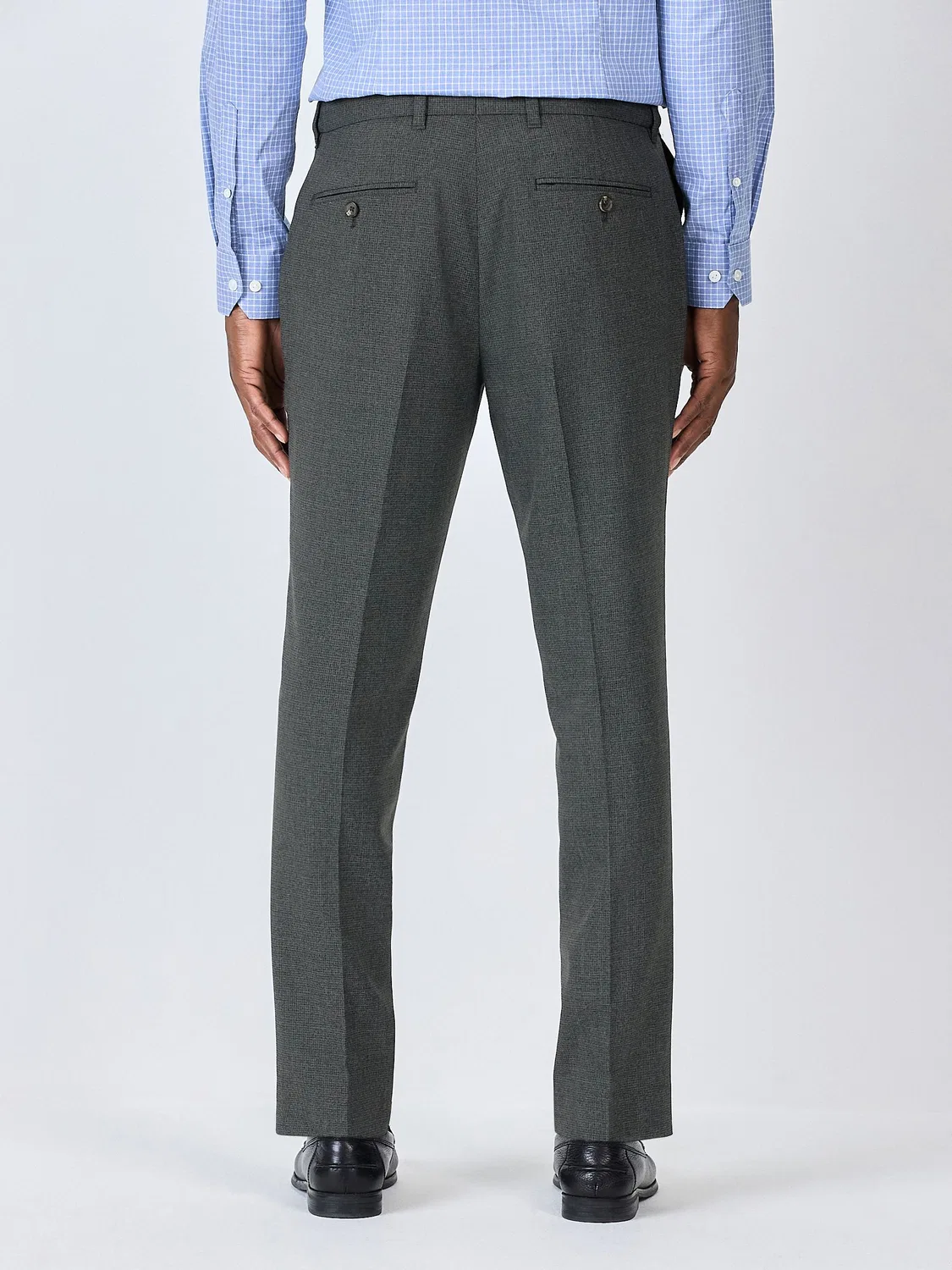 Брюки с посадкой Slim Fit, с внутренней эластичной резинкой на поясе Next, угольно-серый — фото 3