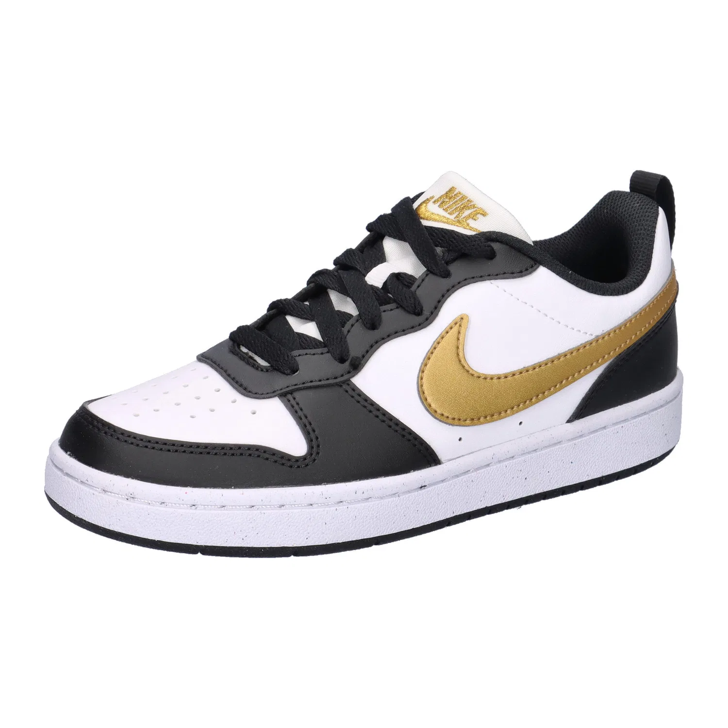 Детские кроссовки с рециклированным материалом Court Borough Low Recraft Nike, Schwarz / Gold