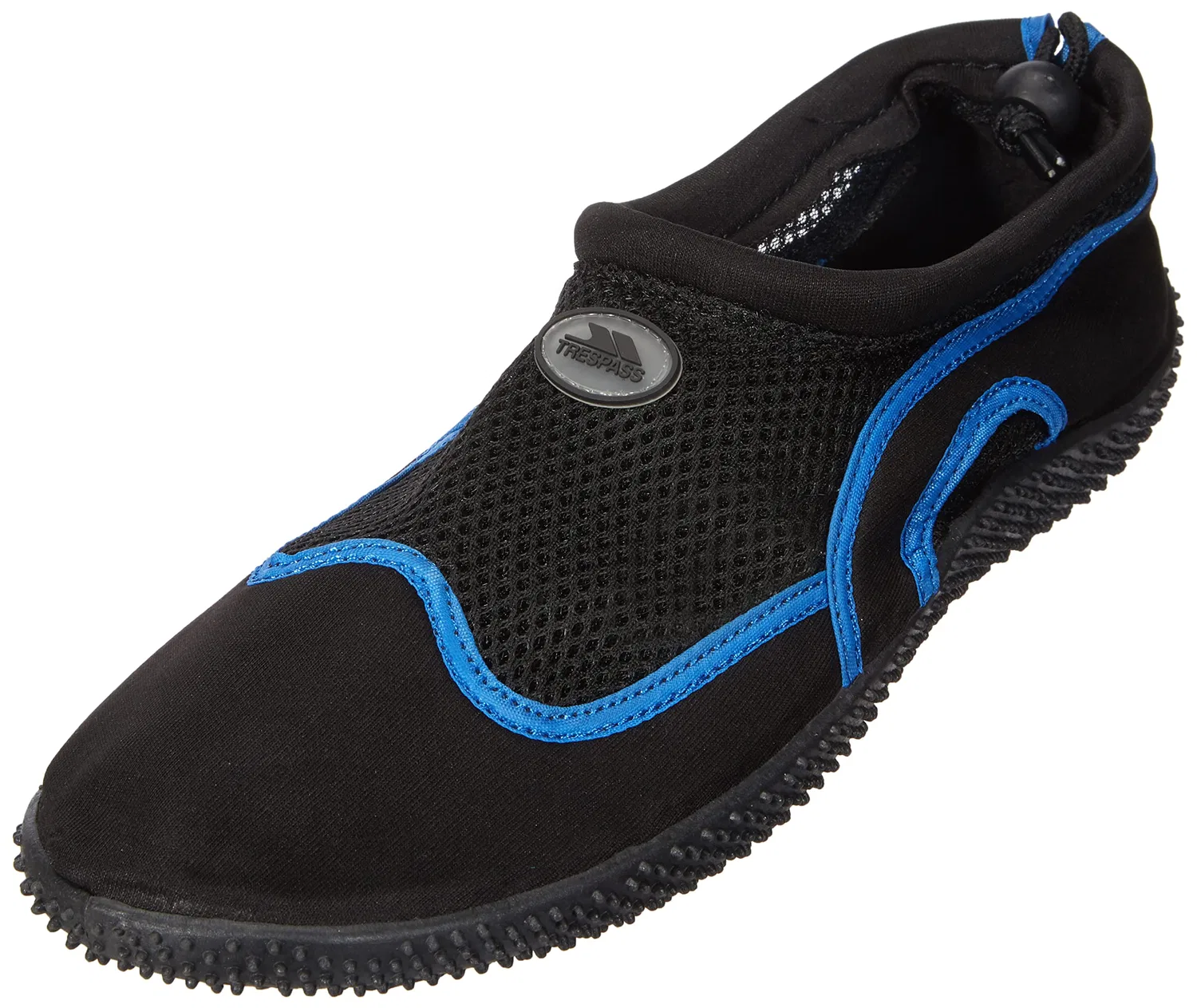 Детские водные туфли без шнурков Paddle Trespass, Black Black Blue Bkb