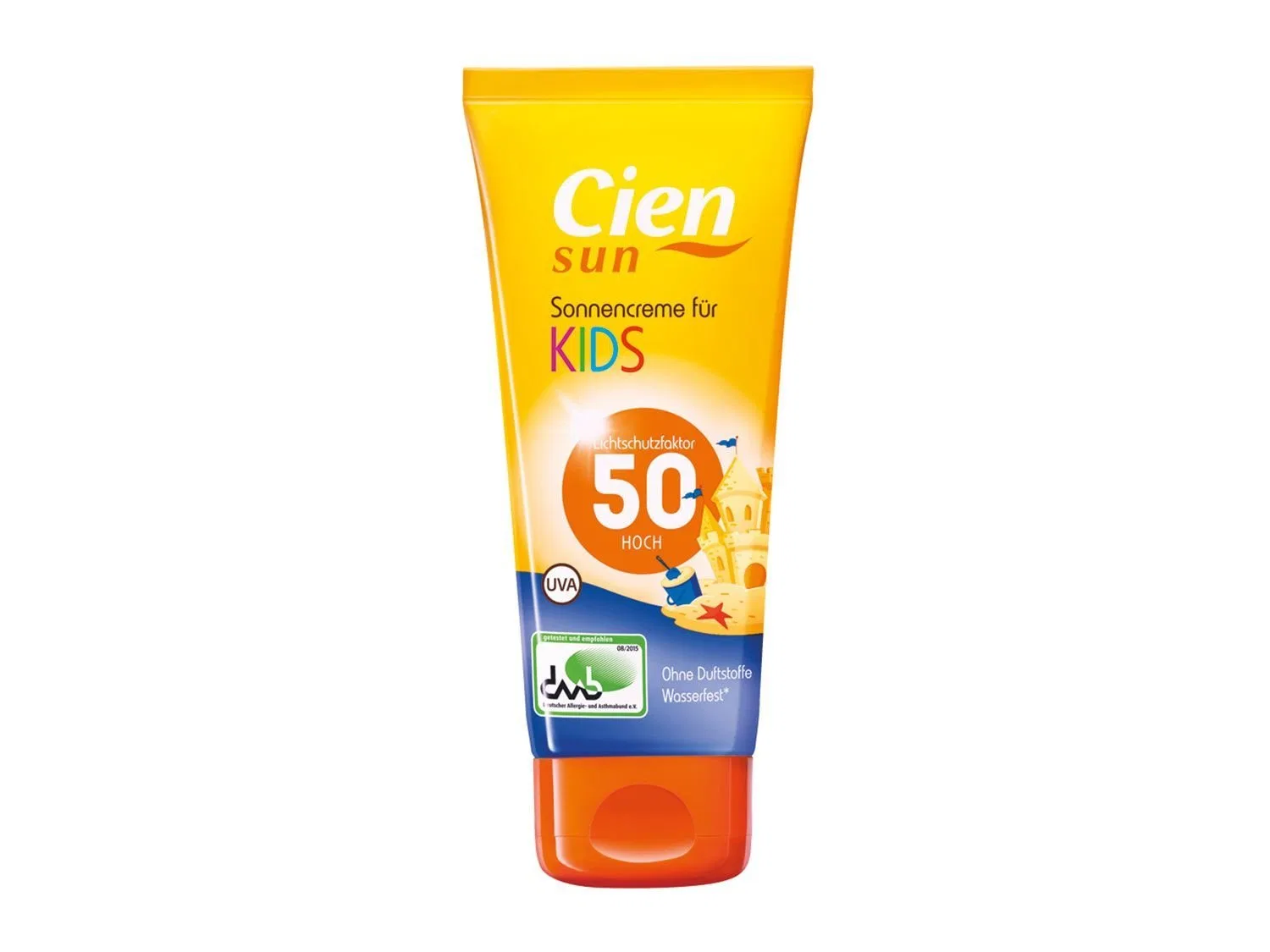 Солнцезащитный крем для детей SPF 50 UVA, водостойкий, 100 мл, Cien Sun