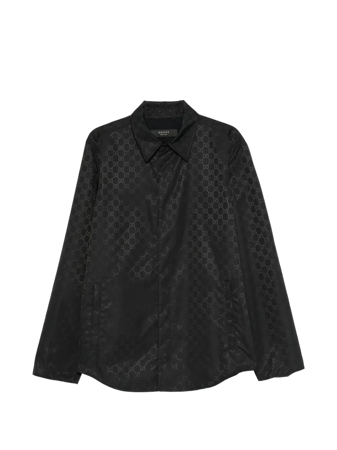 Куртка-рубашка GG Supreme черного цвета Gucci, черный