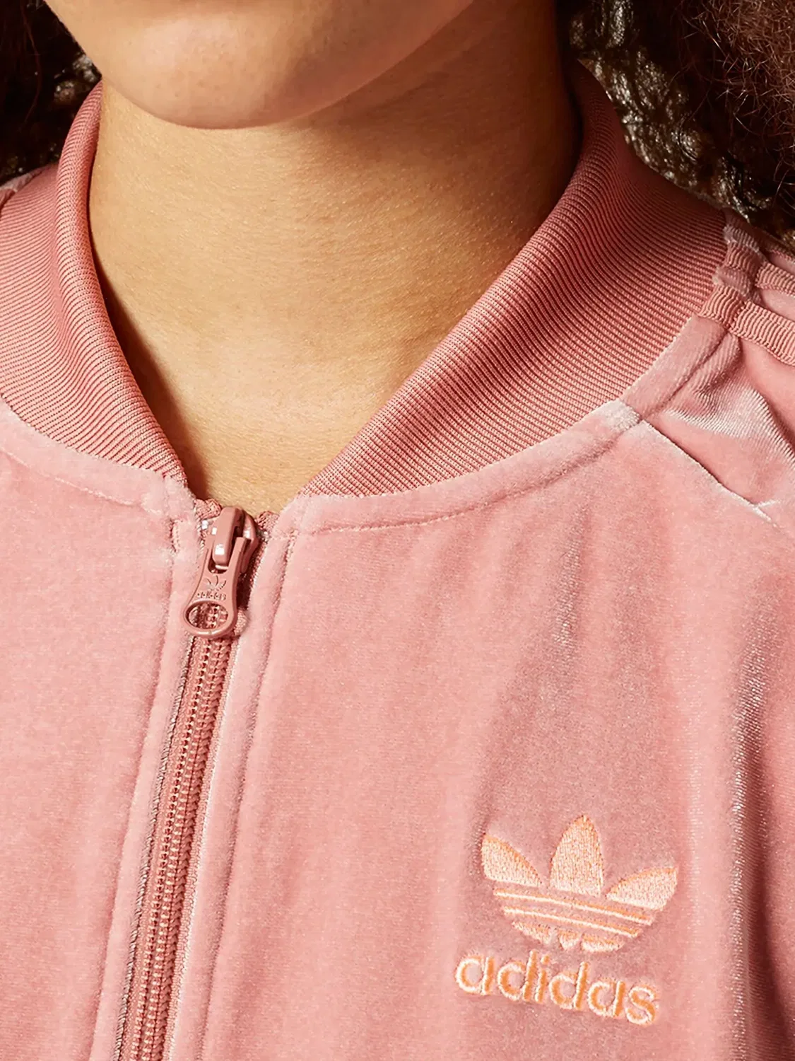 Спортивная куртка Stadium Velvet Vibes Raw Pink Adidas, розовый — фото 2