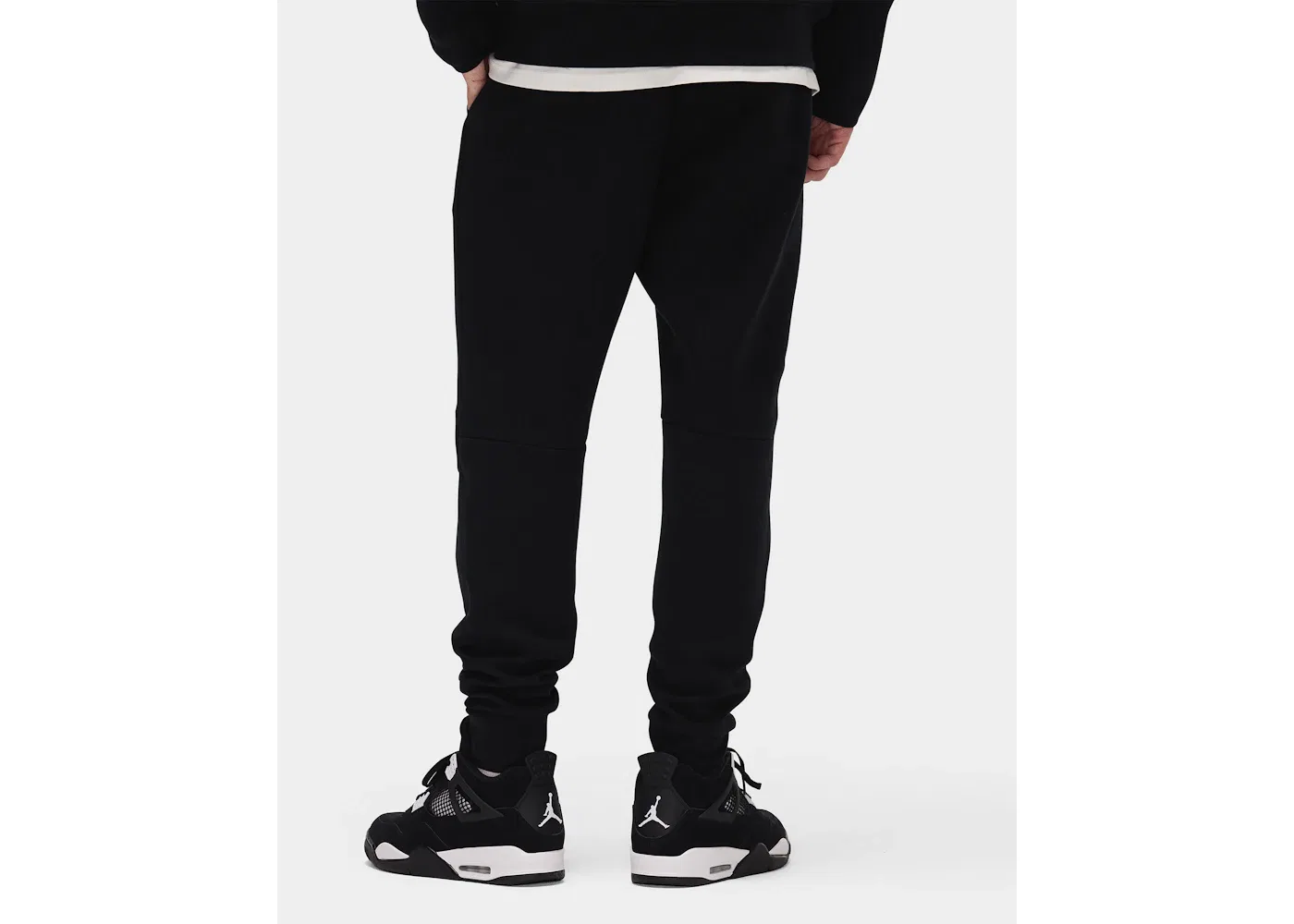 Мужские джоггеры из флиса Tech Fleece Nike, Black/Metallic Red Bronze — фото 4