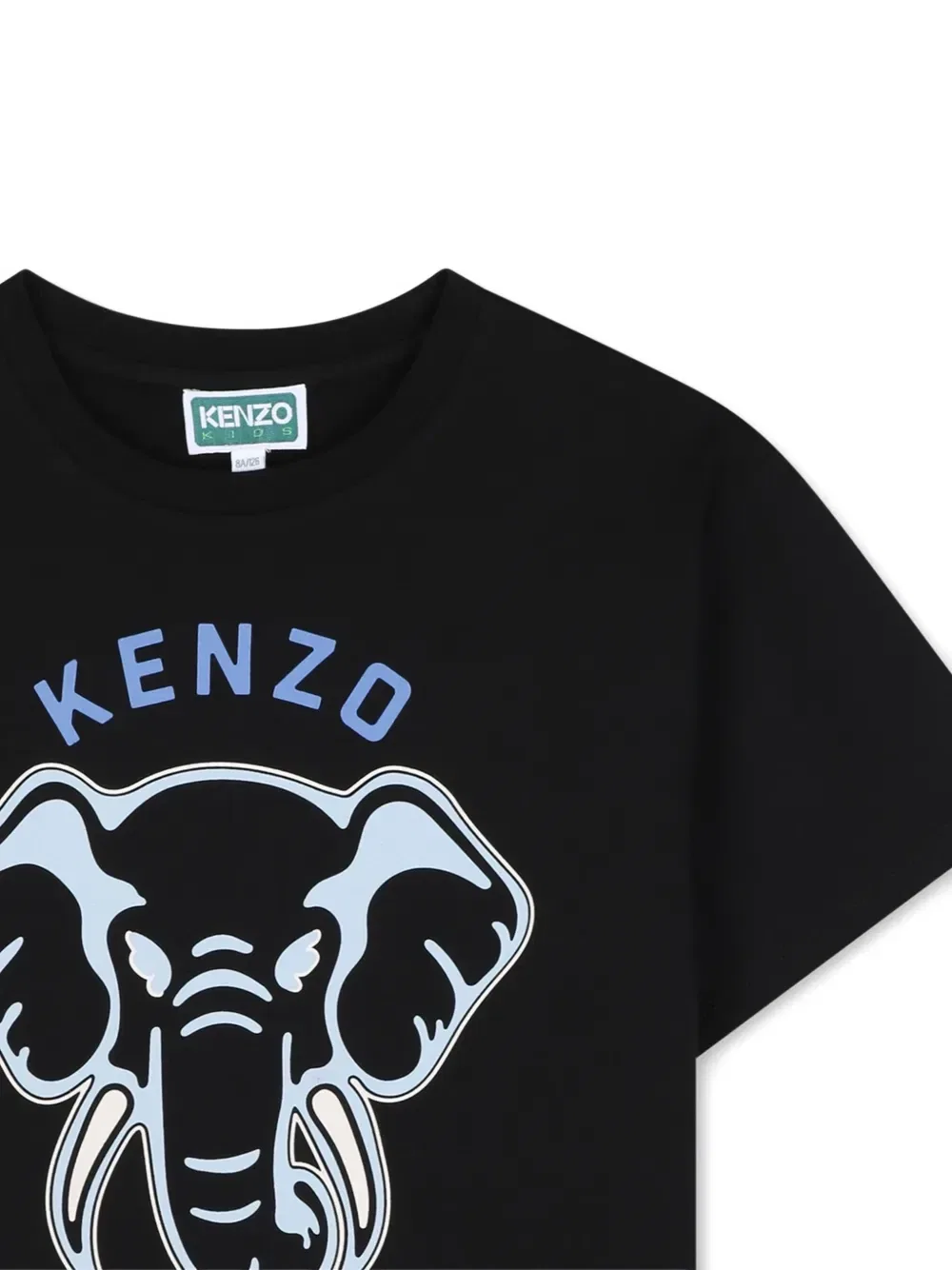 Футболка с принтом Kenzo Kids, черный — фото 3