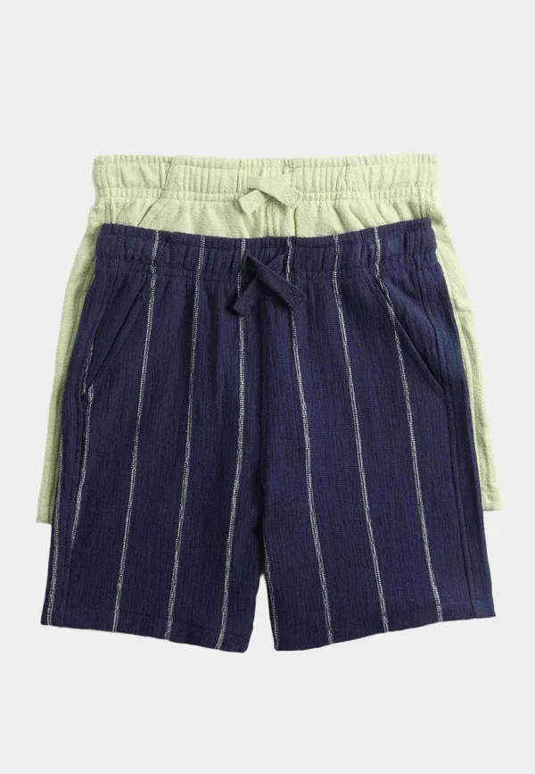 Комплект из 2 брюк спортивных, хлопок, tracksuit bottoms, Marks & Spencer, темно-синий mix — фото 4