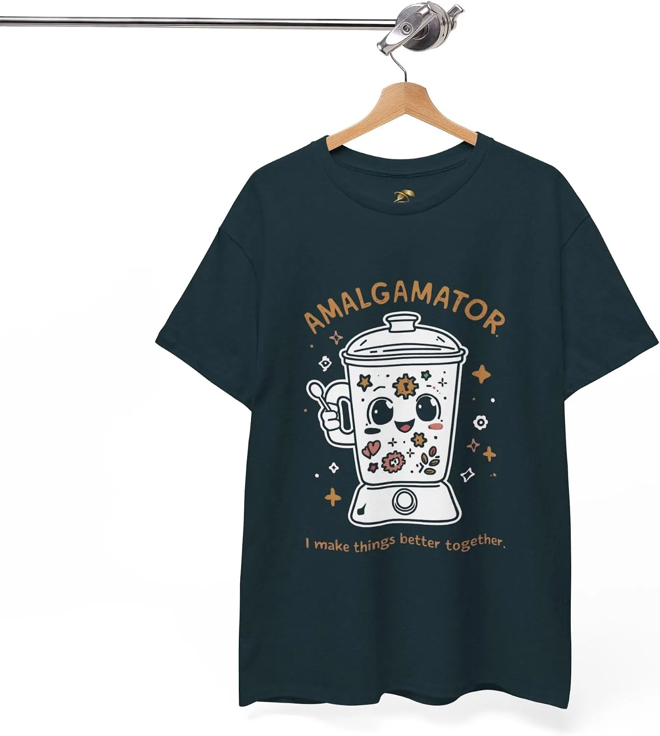 Женская футболка с графическим принтом Amalgamator T-Shirt, тёмно-синий — фото 3