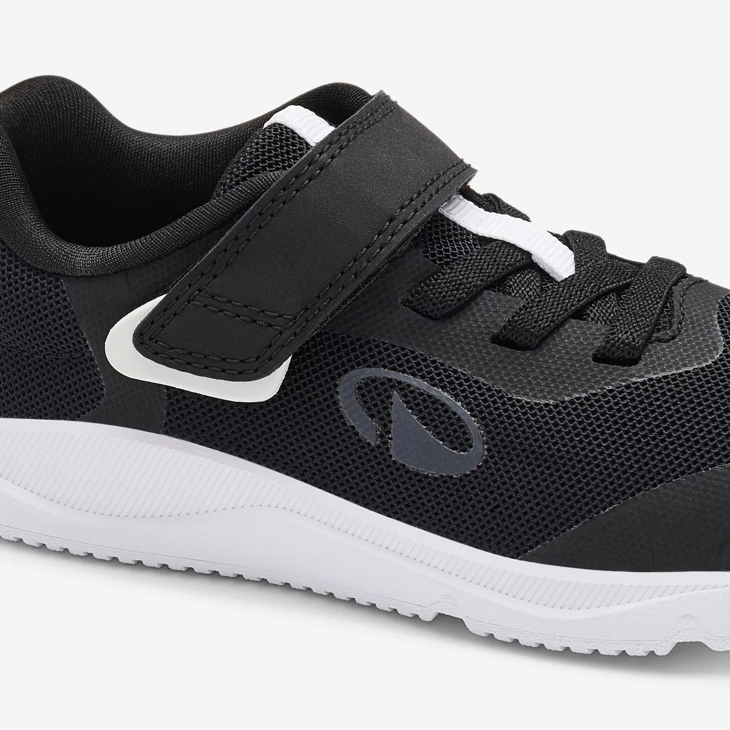 Детские кроссовки с липучкой Stepper Sporty Decathlon, Rauchschwarz Ultraweiß — фото 3