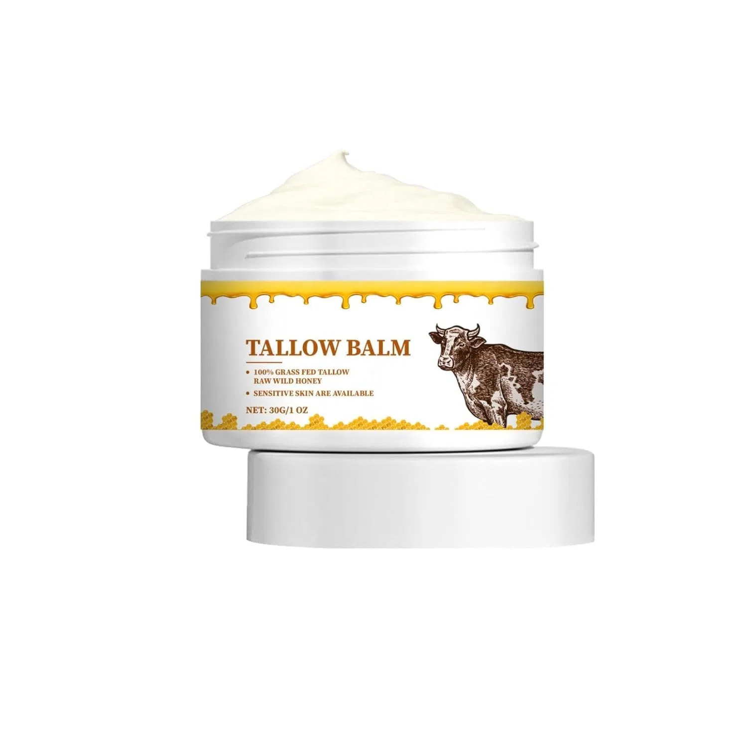 Крем для тела и лица, Beef Tallow Honey Balm, 30 г Generisch