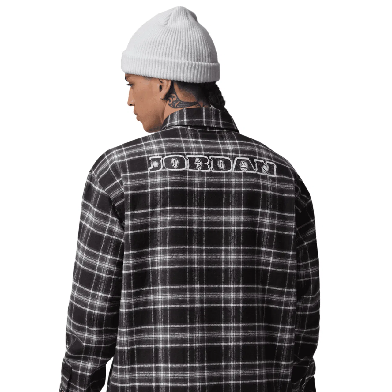 Фланелевая рубашка с длинным рукавом Brooklyn Flannel Graphic Long Sleeve Jordan, цвет Black/Sail — фото 2